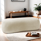 Puff Decorativo Itália 120cm Sala Escritorio Luxo Linho - Doc