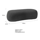 Puff Decorativo Itália 140cm Sala Escritorio Luxo Linho - Ama