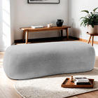 Puff Decorativo Itália 160cm Sala Escritorio Luxo Linho - Ama