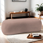 Puff Decorativo Itália 160cm Sala Escritorio Luxo Linho - Ama