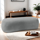 Puff Decorativo Itália 180cm Sala Escritorio Luxo Bouclé - Am