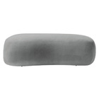 Puff Decorativo Itália 180cm Sala Escritorio Luxo Bouclé - Am