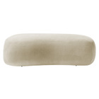 Puff Decorativo Itália 200cm Sala Escritorio Luxo Bouclé - Am