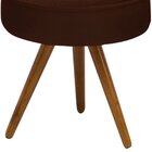 Puff Decorativo Julia Redondo Suede Marrom – D'rossi