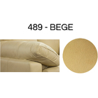 Puff Decorativo Laura 65cm Couro Bege - Sallar Home