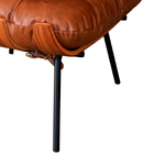 Puff Decorativo Laura 65cm Couro Caramelo - Sallar Home