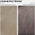 Puff Decorativo Lewis 45x45 Cm Pés Preto Veludo Marrom Claro/