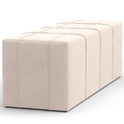 Puff Decorativo Living Sala De Estar 140 Cm Roma W01 Suede Be