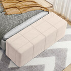 Puff Decorativo Living Sala De Estar 140 Cm Roma W01 Suede Be