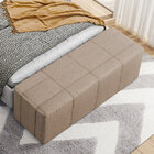 Puff Decorativo Living Sala De Estar 160 Cm Roma W01 Linho Be