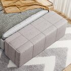 Puff Decorativo Living Sala De Estar 160 Cm Roma W01 Linho Be