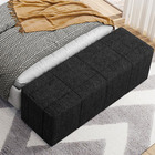 Puff Decorativo Living Sala De Estar 160 Cm Roma W01 Linho Ch