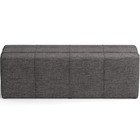 Puff Decorativo Living Sala De Estar 160 Cm Roma W01 Linho Ci