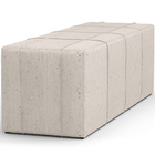 Puff Decorativo Living Sala De Estar 160 Cm Roma W01 Linho Cr