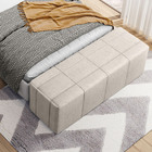 Puff Decorativo Living Sala De Estar 160 Cm Roma W01 Linho Cr