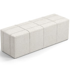 Puff Decorativo Living Sala De Estar 195 Cm Roma W01 Linho Ch