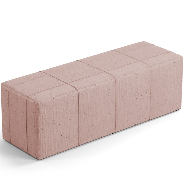 Puff Decorativo Living Sala De Estar 195 Cm Roma W01 Linho Ro