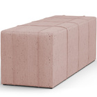 Puff Decorativo Living Sala De Estar 195 Cm Roma W01 Linho Ro