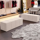 Puff Decorativo Living Sala De Estar 195 Cm Roma W01 Suede Be