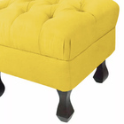 Puff Decorativo Luiz Xv Veludo Amarelo - Montanaris Decor