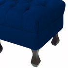 Puff Decorativo Luiz Xv Veludo Azul Marinho - Montanaris Decor