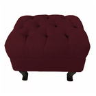Puff Decorativo Luiz Xv Veludo Bordo - Montanaris Decor