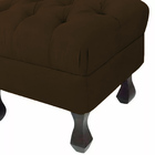 Puff Decorativo Luiz Xv Veludo Marrom - Montanaris Decor