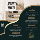 Puff Decorativo Madrid Luxo Bronze Assento Suede Capuccino -