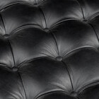 Puff Decorativo Manhattan 100x100 Couro Preto G34 - Gran Belo