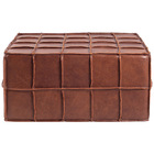 Puff Decorativo Mercury 60x80 Couro Mel - Gran Belo