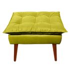 Puff Decorativo Opala Amarelo Pés Palito