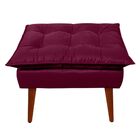 Puff Decorativo Opala Bordo Pés Palito