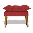 Puff Decorativo Opala - Vermelho Vermelho