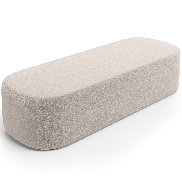 Puff Decorativo Orgânico Para Living Quarto 140cm Doha W01 Bo