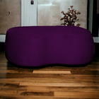 Puff Decorativo Orgânico Rodapé Preto 2 Lugares Beatriz Velud