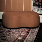 Puff Decorativo Orgânico Rodapé Preto 2 Lugares Beatriz Velud