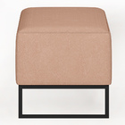 Puff Decorativo Para Sala De Estar Cléo W01 Base De Ferro 90