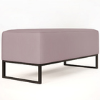 Puff Decorativo Para Sala De Estar Cléo W01 Base De Ferro 90