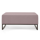 Puff Decorativo Para Sala De Estar Cléo W01 Base De Ferro 90