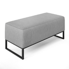 Puff Decorativo Para Sala De Estar Cléo W01 Base De Ferro 90