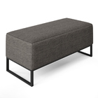 Puff Decorativo Para Sala De Estar Cléo W01 Base De Ferro 90