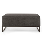 Puff Decorativo Para Sala De Estar Cléo W01 Base De Ferro 90