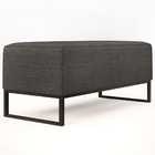 Puff Decorativo Para Sala De Estar Cléo W01 Base De Ferro 90