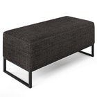 Puff Decorativo Para Sala De Estar Cléo W01 Base De Ferro 90