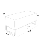 Puff Decorativo Para Sala De Estar Cléo W01 Base De Ferro 90c