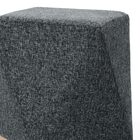 Puff Decorativo Para Sala De Estar Com Base Aço Ametista C06