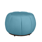 Puff Decorativo Para Sala De Estar Glamour - V8 Decor Azul Tu