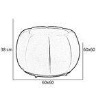 Puff Decorativo Para Sala De Estar Glamour - V8 Decor Cinza