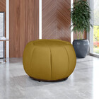 Puff Decorativo Para Sala De Estar Glamour - V8 Decor Mostarda