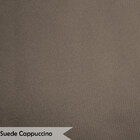 Puff Decorativo Para Sala De Estar Opala Suede Cappuccino - M